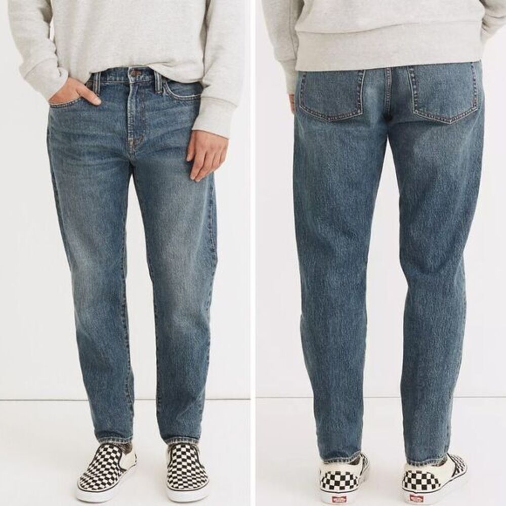 NEW Madewell Relaxed Taper Jeans in Maxdale‎ Wash, 33*34